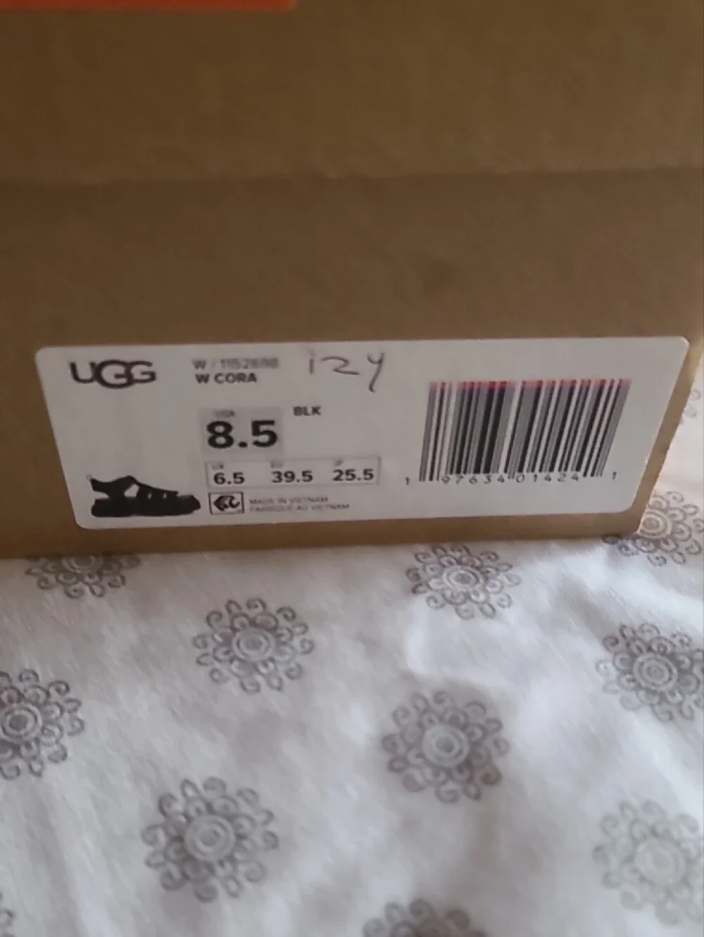 UGG Black Chunky Platform Gladiator Sandals